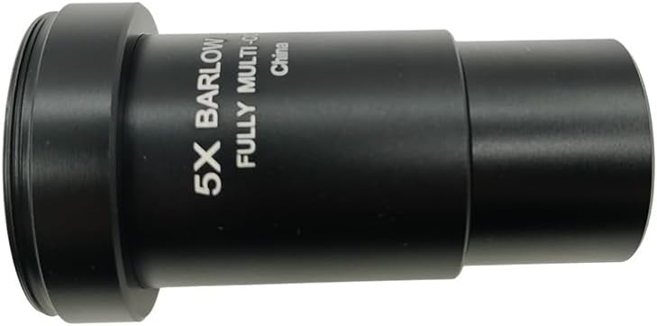 Pocnsen 1.25" 5X Barlow Lens Fully-Multi Coated Achromatic Lens, Fully Metal Astronomical Telescope Accessory with M42 Thread - Image 2